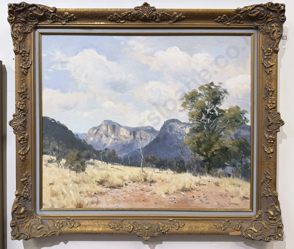 Kenneth Green - "Towards Glen Davis" - Oil on Board Image 1++