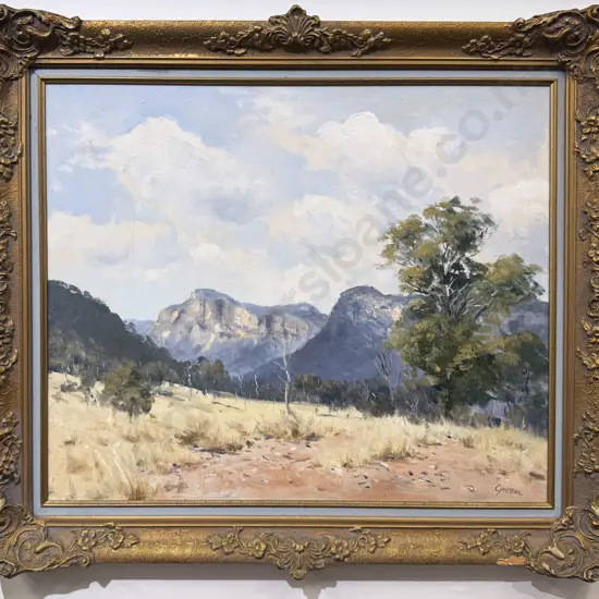 Kenneth Green - "Towards Glen Davis" - Oil on Board
