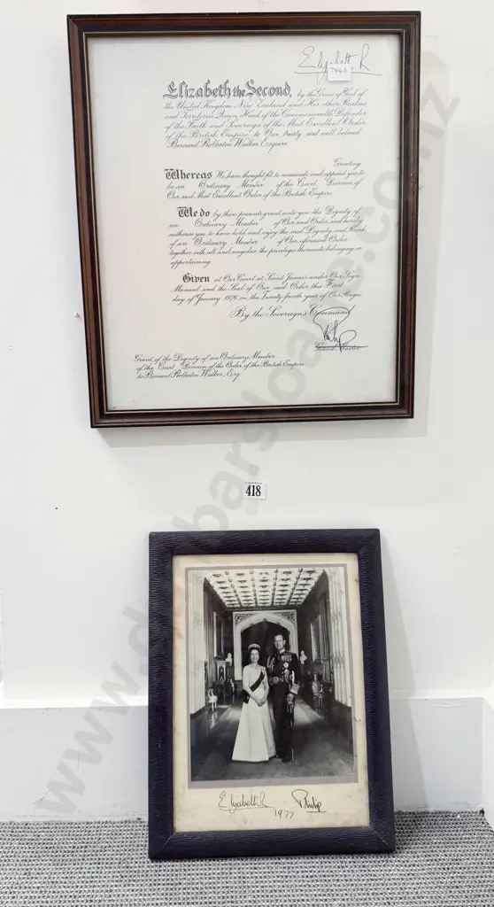 Circa 1977 QEII & Prince Philip Signed Photograph & Other Signed by the Queen Image 1++