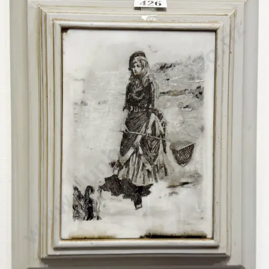 Unknown Artist - Mixed Media Work on Ceramic