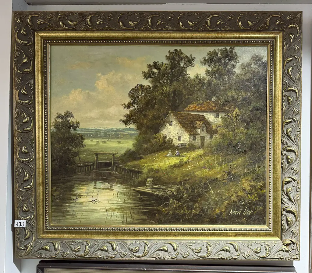 Robert Ixer - "The Mill House" - Oil on Board Image 1++