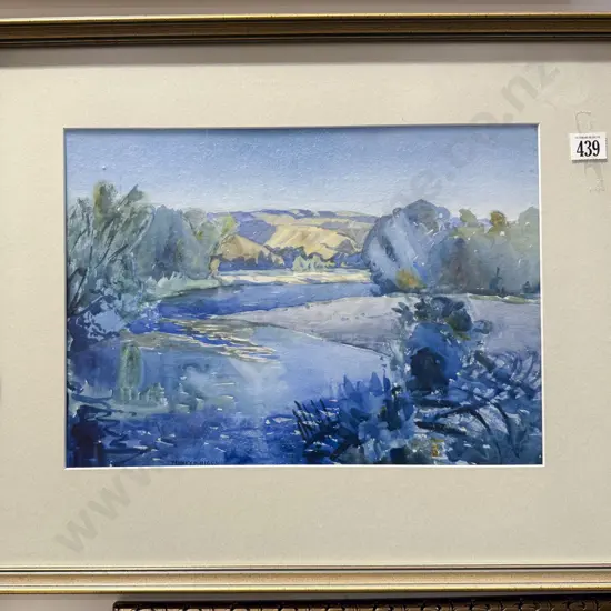 Sydney H. Higgs - "Ruamahanga River" - Watercolour