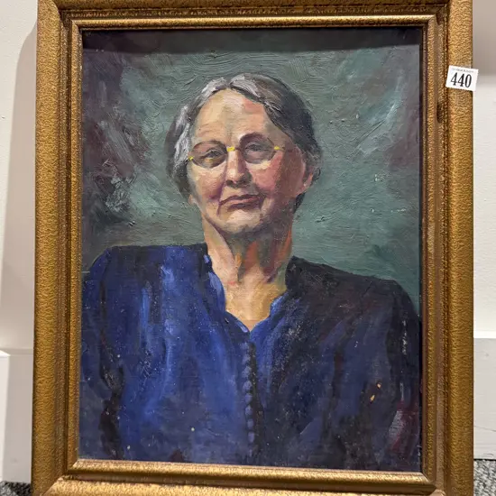 Joyce M. Seddon - Portrait Study - Oil on Board