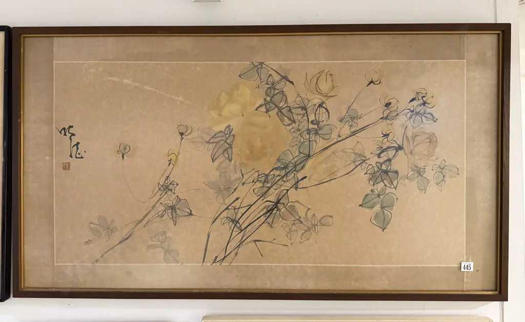 Framed Chinese Watercolour Image 1++