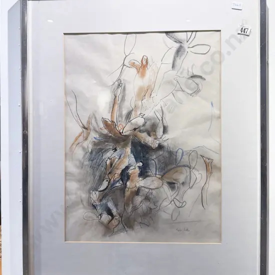 Indistinctly Signed - Still Life Study (Unfinished) - Mixed Media