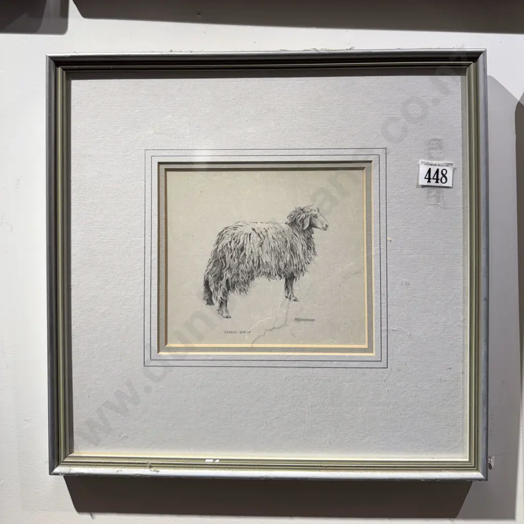 M. A. Henderson - "Desert Sheep" - Graphite on Paper Image 1++