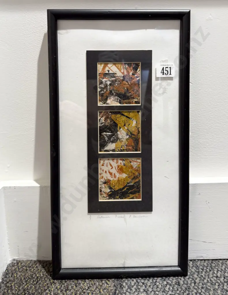 P. Harrison - "Autumn Fires" - Segmented Mixed Media Image 1++