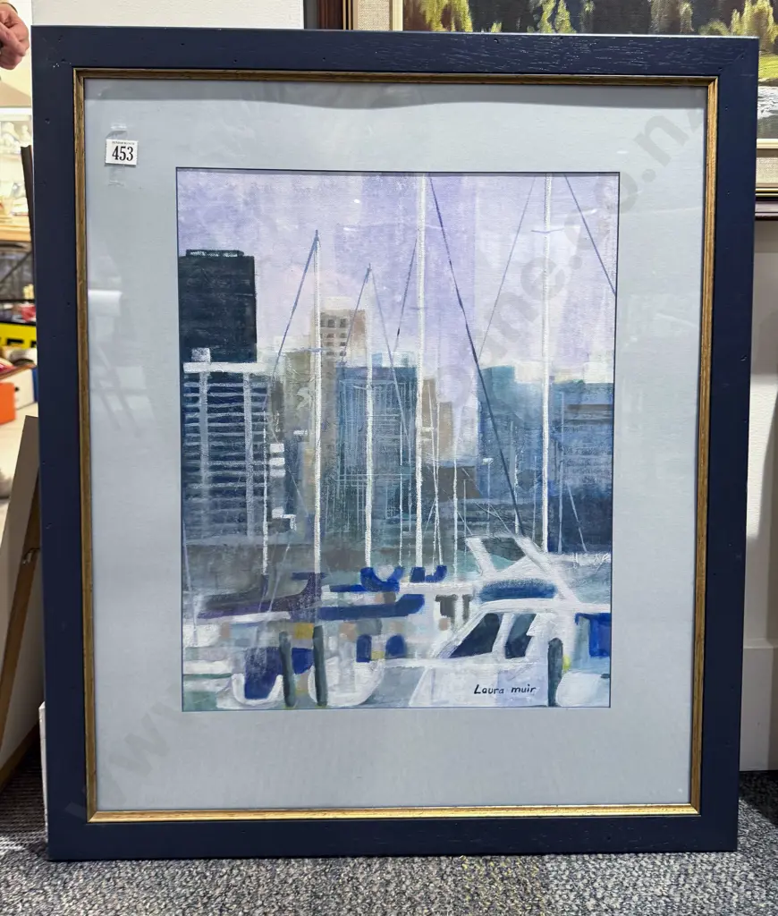 Laura Muir - "Waterfront Series 8" - Mixed Media Image 1++