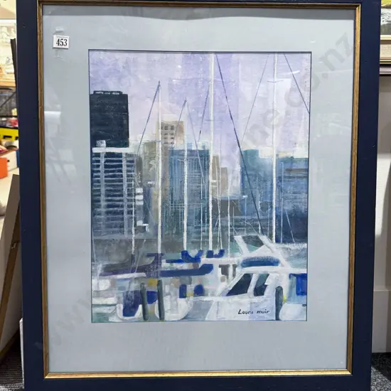 Laura Muir - "Waterfront Series 8" - Mixed Media
