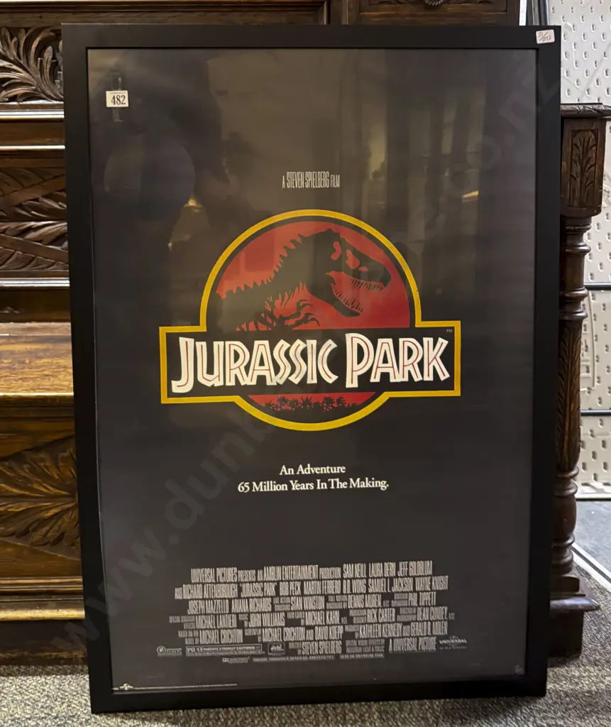 Two Framed Posters - Jurassic Park and Stranger Things Image 1++