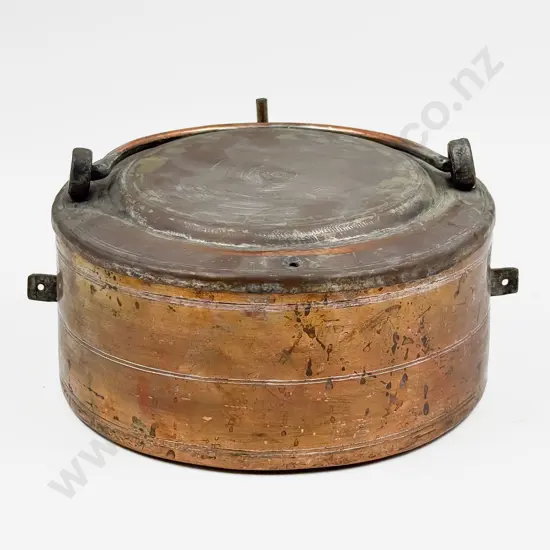 Copper Circular Container