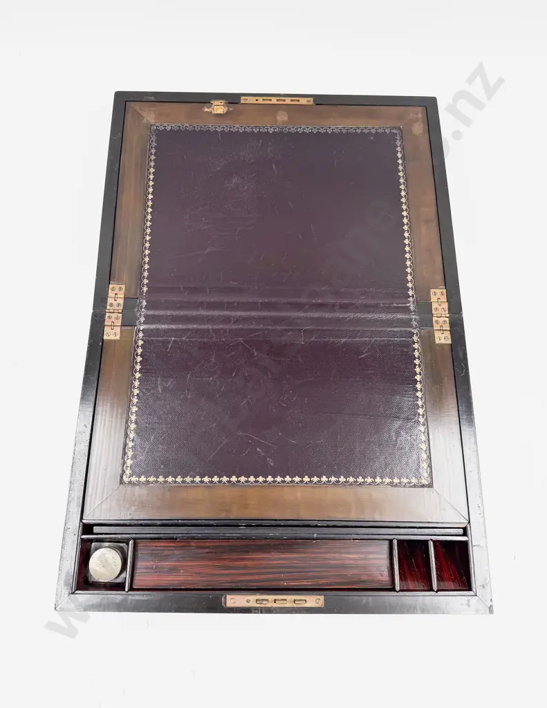 Inlaid Mahogany Writing Slope Image 1++