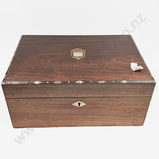 Inlaid Mahogany Writing Slope