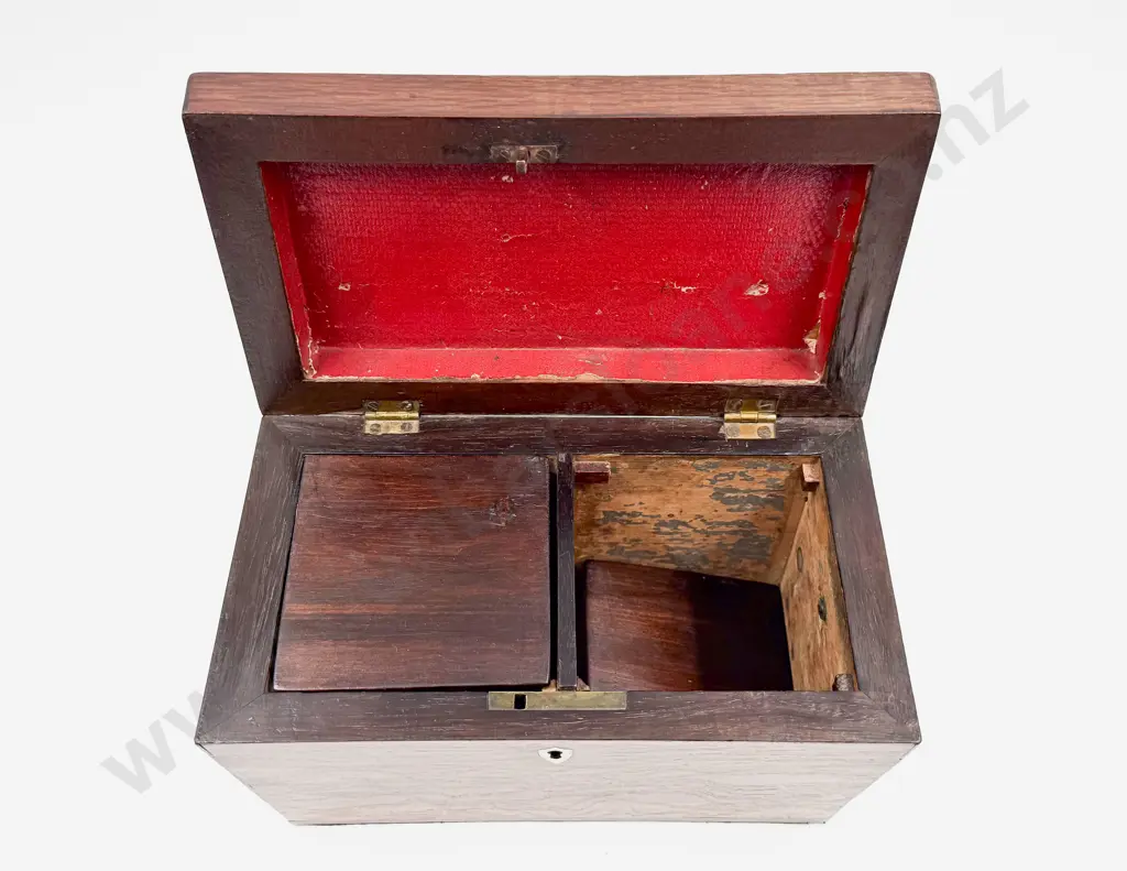 Regency Tiger Wood Tea Caddy C1830 Image 1++