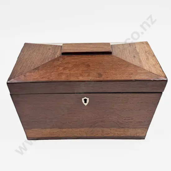Regency Tiger Wood Tea Caddy C1830
