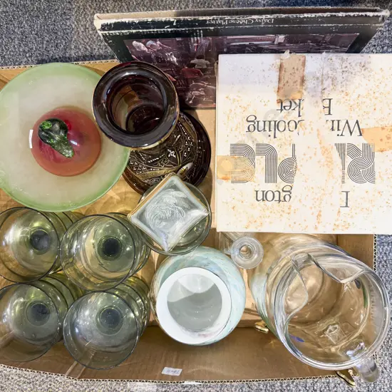 Boxed Qty Assorted Glassware