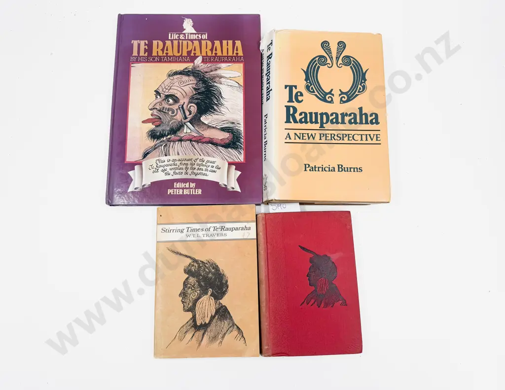 Four Assorted Volumes Relating to Te Rauparaha Image 1++