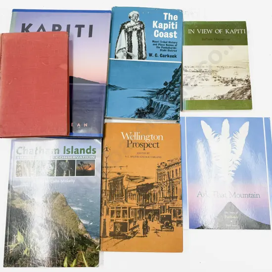 Seven Assorted Volumes Relating to Wellington & Kapiti
