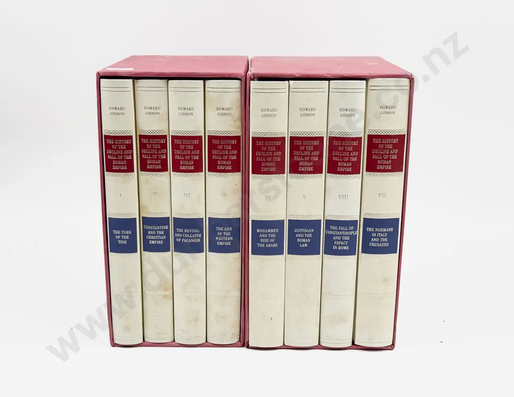 Folio Society - Edward Gibbon - The History of the Decline and Fall of the Roman Empire - Boxed Sets - Vols I - VIII Image 1++