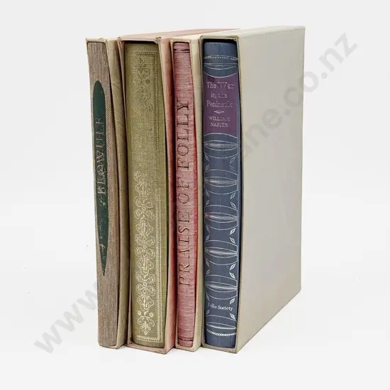 Four Boxed Folio Society Volumes