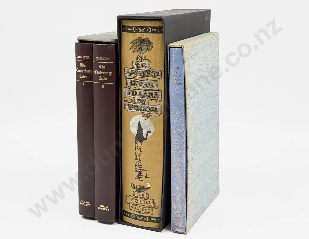 Four Boxed Folio Society Volumes Image 1++