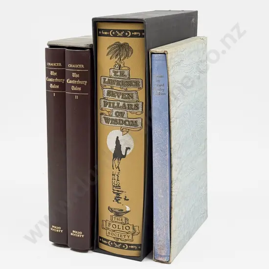 Four Boxed Folio Society Volumes