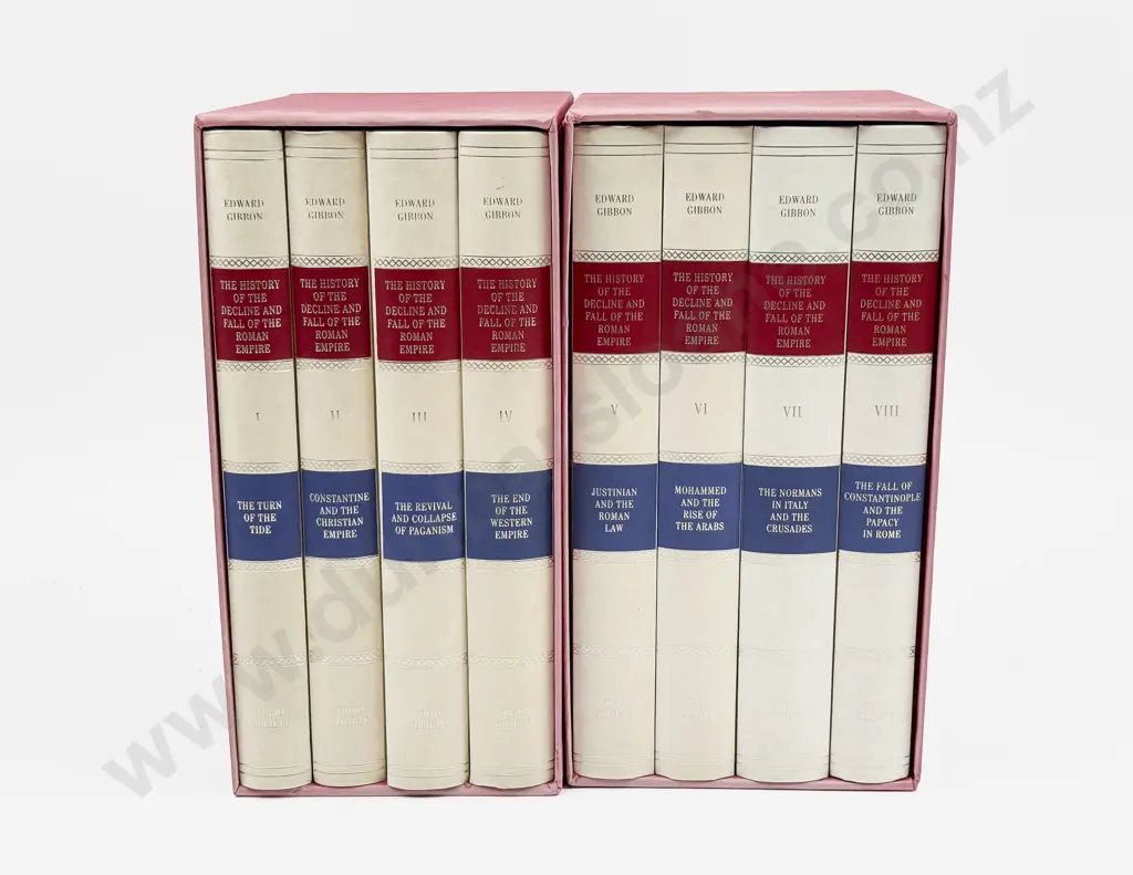 Folio Society - E Gibbon - The Decline and Fall of the Roman Empire - Boxed Sets - Vols I - VIII Image 1++