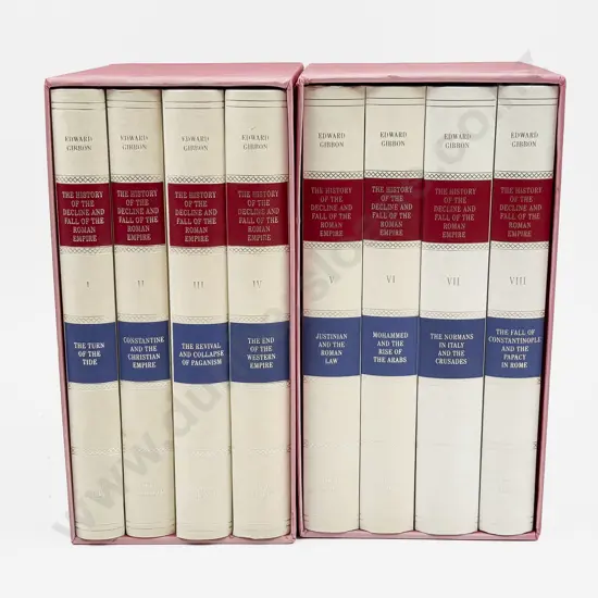 Folio Society - E Gibbon - The Decline and Fall of the Roman Empire - Boxed Sets - Vols I - VIII