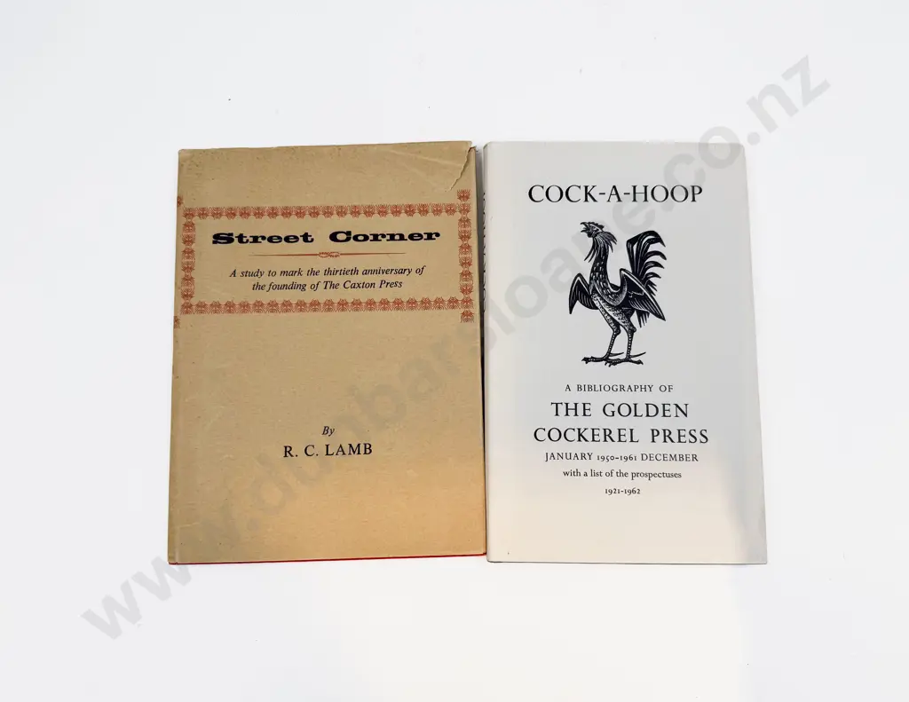 Golden Cockerel Press Bibliography 1950 - 1961 & Street Corner by R C Lamb Image 1++