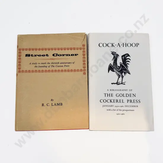 Golden Cockerel Press Bibliography 1950 - 1961 & Street Corner by R C Lamb