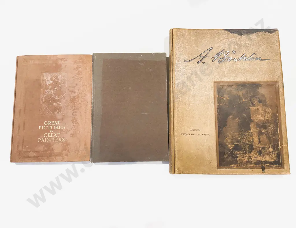 Three Vintage Art History Volumes with Plates Image 1++