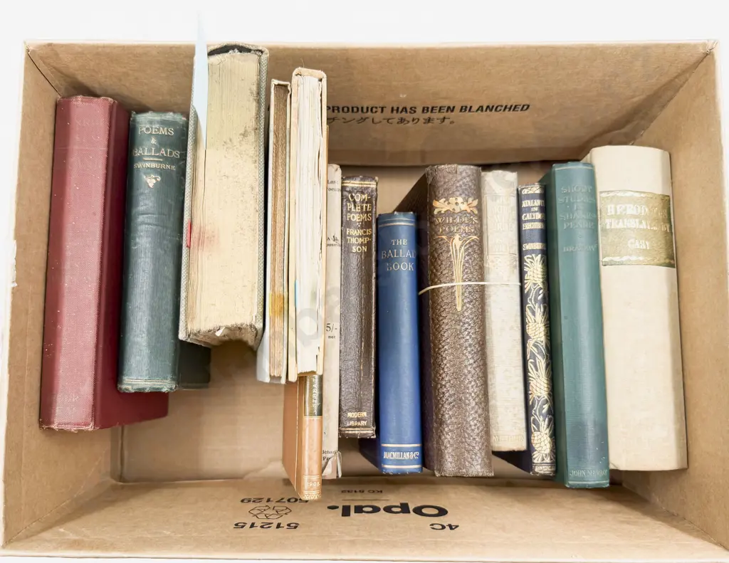 Box Of Assorted Literary Volumes, Dantes Divine Comedy, Ratseis Ghost Etc Image 1++