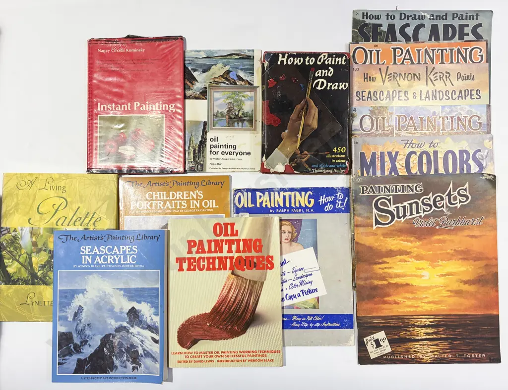 Boxed Qty Mainly Vintage Artist's Reference Books Image 1++