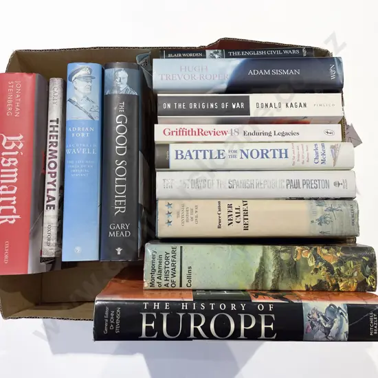 Box of Assorted Military Histories & Biographies