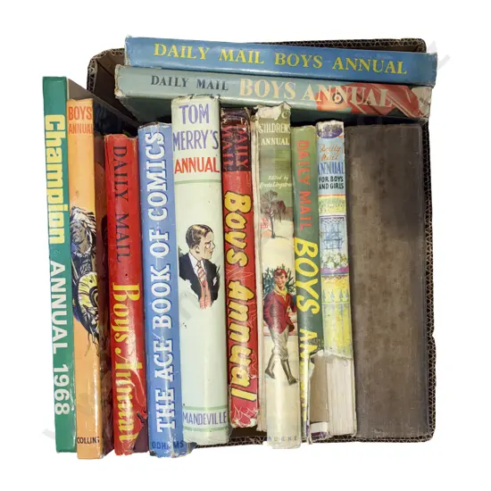 Box Assorted Vintage Children's Annuals