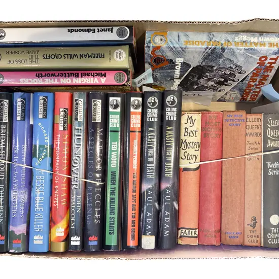 Box of Assorted Vintage Crime Fiction