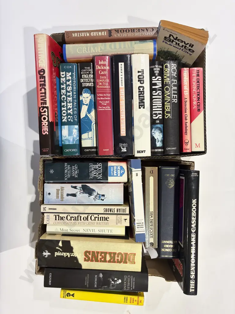 Two Boxes Assorted Mainly Crime Fiction Image 1++