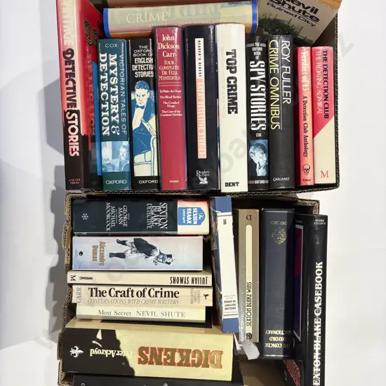 Two Boxes Assorted Mainly Crime Fiction