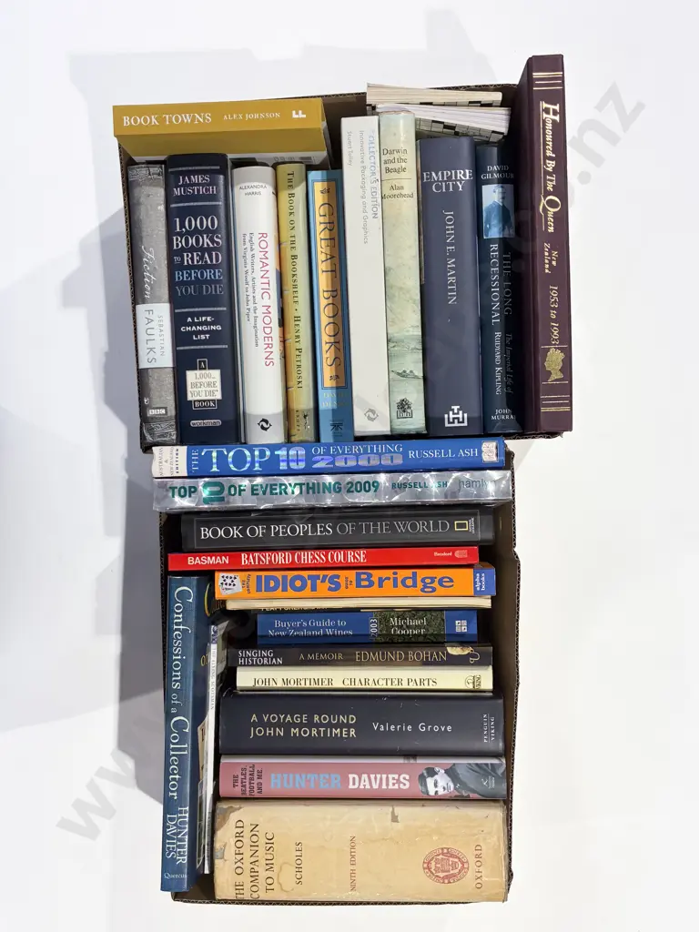 Two Boxes Assorted Books Image 1++