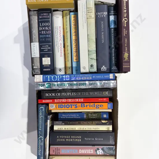 Two Boxes Assorted Books