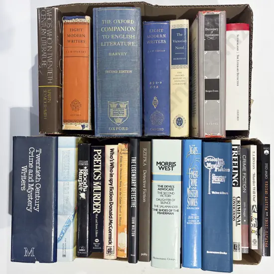 Two Boxes Assorted Fiction & Reference