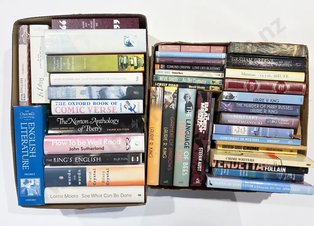 Two Boxes Assorted Fiction & Reference Image 1++