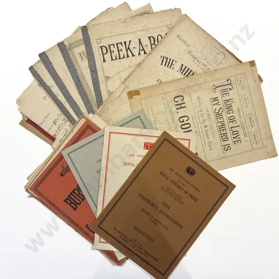 Boxed Qty Early C20th Sheet Music