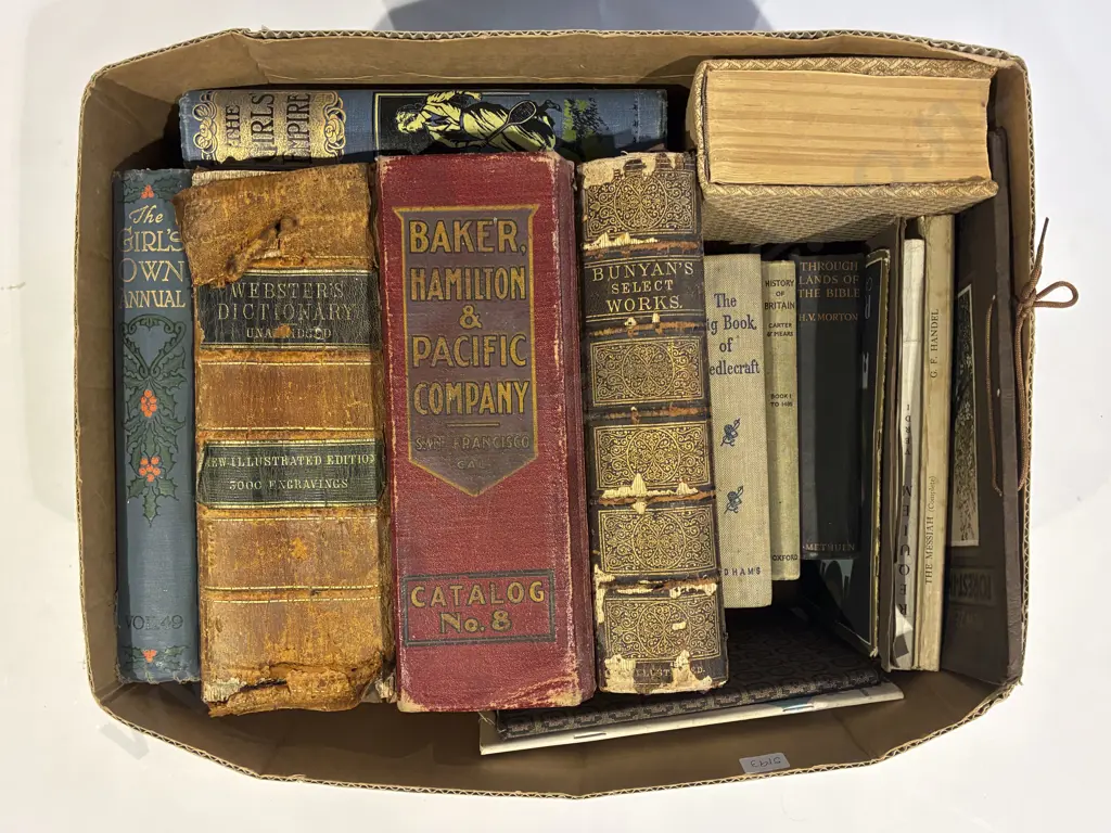 Boxed Qty Assorted Early C20th Volumes Incl Girls Own Annual Image 1++