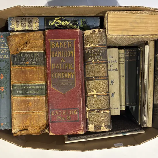 Boxed Qty Assorted Early C20th Volumes Incl Girls Own Annual