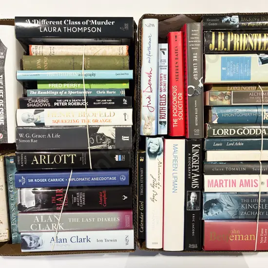 Two Boxes of Assorted Biographies