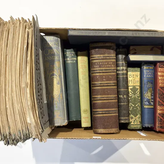 Boxed Qty Assorted Early C20th Fiction & Art Related Volumes
