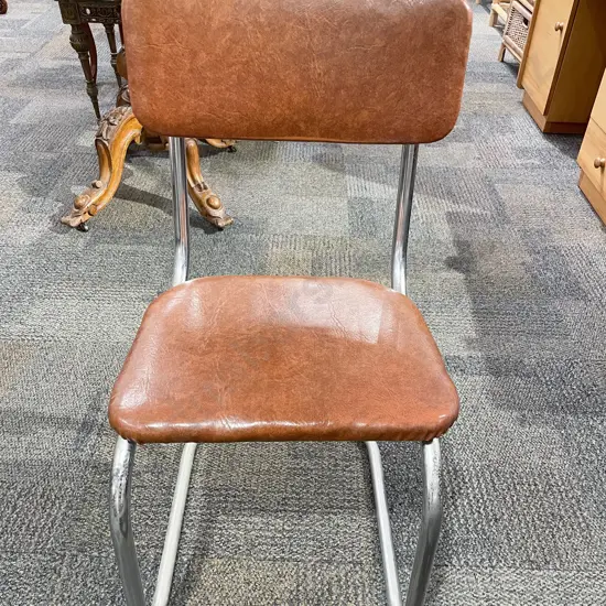 1950's Vinyl Covered Dining Chair