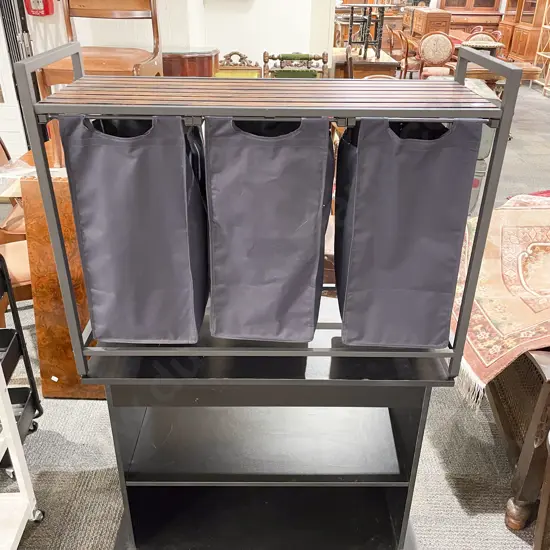 Modern Style Laundry Hamper with TV Stand
