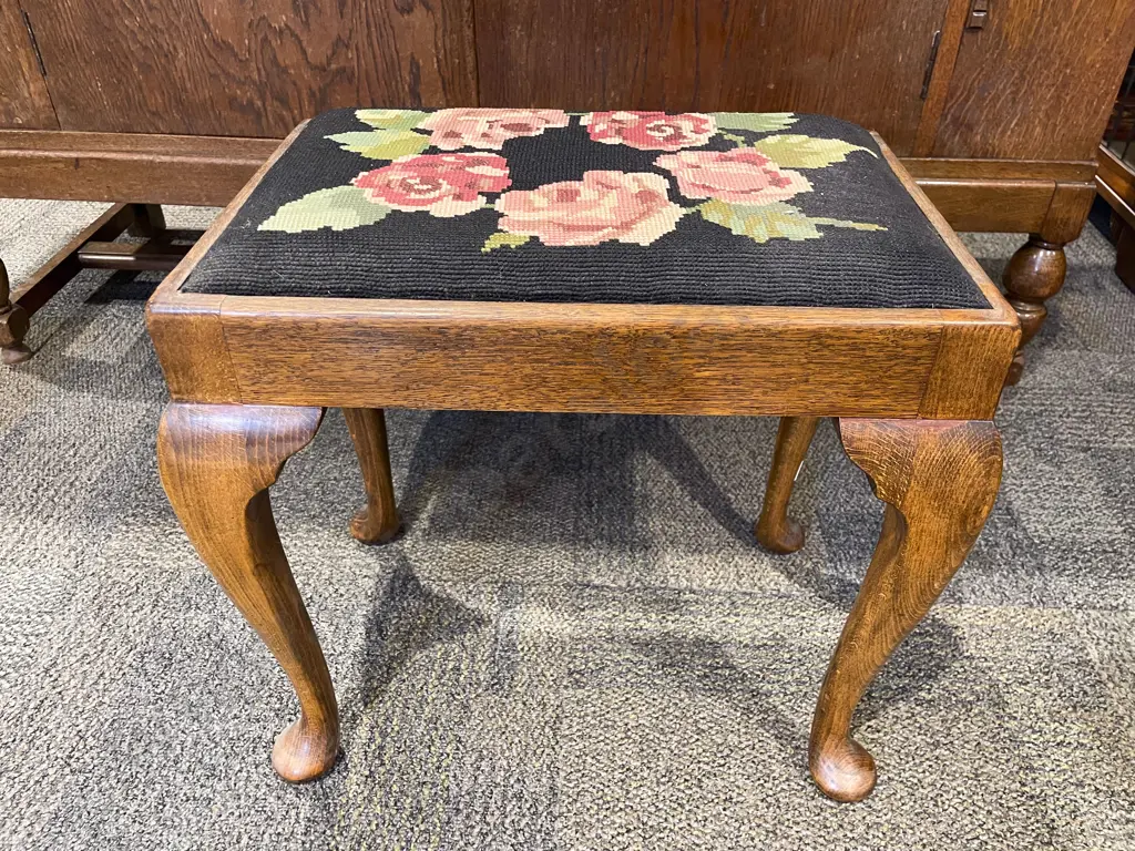 Tapestry Top Footstool Image 1++